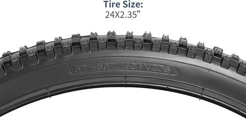 YUNSCM 2-PCS 24" إطارات الدراجة الجبلية 24x2.35/57-507 متوافقة مع إطارات الدراجات الجبلية 24x2.35 24*2.35 للطرق الوعرة (Y-699) in Saudi Arabia