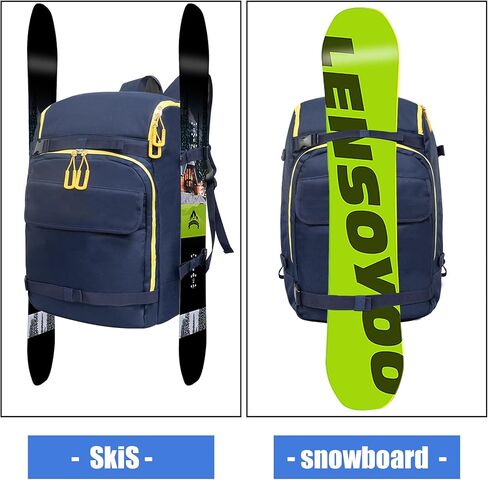 50L Ski Boot Bag, Snow Ski Boot Bag Backpack for Travel, Ski Bag for Ski Helmets, Goggles, Gloves, Skis, Snowboard & Accessories in Saudi Arabia