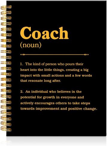 Mhfpl Coach تعريف دفتر ملاحظات حلزوني أزرق مضحك، هدايا تقدير ديكور مكتب المدرب، هدايا عيد ميلاد المدرب، شكرًا لك على تقديم مدرب رياضي ومعلم ومحفز وقائد ومعلم in Saudi Arabia