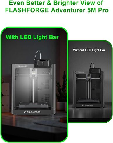 طقم إضاءة LED Mviioe AD5M بديل لطابعة Flashforge Adventurer 5M/5M Pro ثلاثية الأبعاد، 24 فولت 7 قطع خرز مصباح مع كابل مرن وشريط إضاءة ساطع ملحقات الطابعة ثلاثية الأبعاد in Saudi Arabia