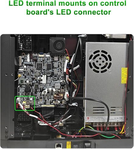 طقم إضاءة LED Mviioe AD5M بديل لطابعة Flashforge Adventurer 5M/5M Pro ثلاثية الأبعاد، 24 فولت 7 قطع خرز مصباح مع كابل مرن وشريط إضاءة ساطع ملحقات الطابعة ثلاثية الأبعاد in Saudi Arabia