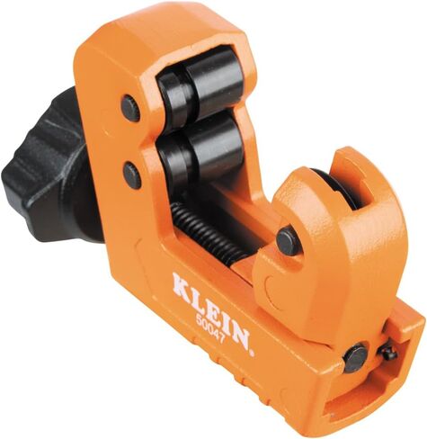 Klein Tools 50047 Mini Tubing Cutter, 1-1/8 Inch O.D. Cutting Capacity for Aluminum and Copper Tubing, Spare Blade Included in Saudi Arabia