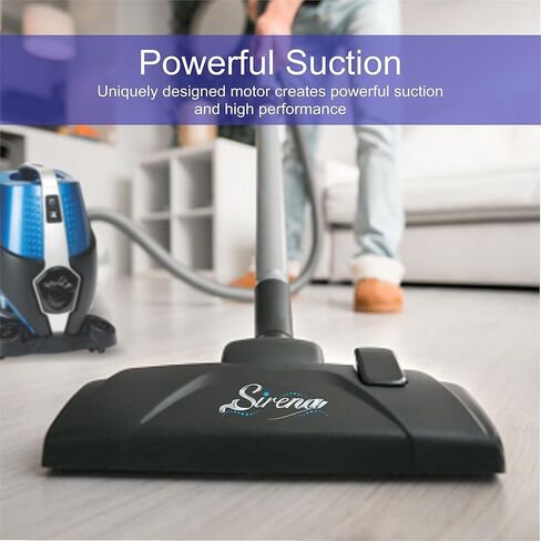 Sirena Bagless Vacuum Cleaner Premium Pack - Water Filtration Vacuum - Bonus 2 Twister Air Purifier, HEPA Filter and Turbo Brush - Wet Dry Vacuum - Hardwood Floor Sweeper and Pet Hair Cleaner in Saudi Arabia