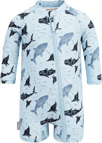 JAN & JUL Long Sleeve 1-pc UV Jumpsuit Rash Guard (Baby, Toddler) in Kuwait