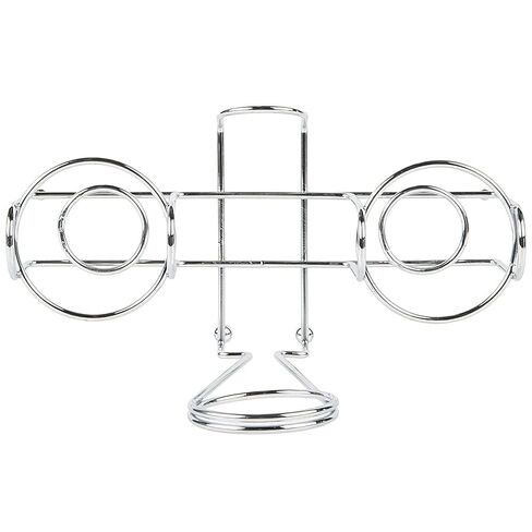 G.E.T. 4-22735 Chrome Metal Two Compartment Condiment Caddy Metal Table Caddies Collection in Saudi Arabia