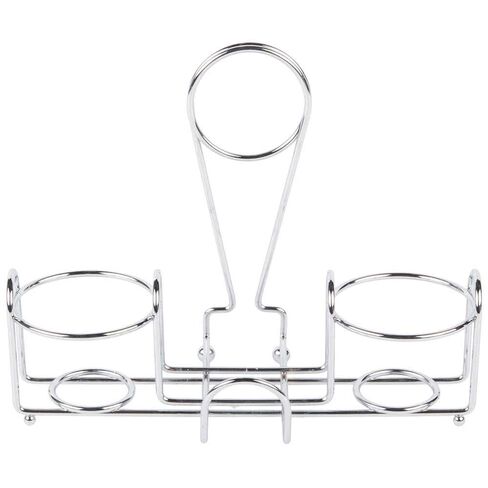 G.E.T. 4-22735 Chrome Metal Two Compartment Condiment Caddy Metal Table Caddies Collection in Saudi Arabia