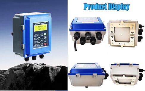 Ultrasonic Flow Meter Flowmeter with SD Card Data Logger DN25~100mm TS-2 Small Size Clamp-on Transducer in Kuwait