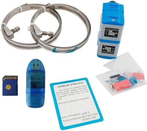 Ultrasonic Flow Meter Flowmeter with SD Card Data Logger DN25~100mm TS-2 Small Size Clamp-on Transducer in Kuwait
