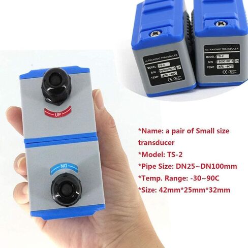 Ultrasonic Flow Meter Flowmeter with SD Card Data Logger DN25~100mm TS-2 Small Size Clamp-on Transducer in Kuwait