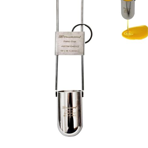 Zahn Cup Viscosity Cup Dip Type Immersion Viscosity Cup #1 to #5 Dip Type 44ml Stainless Steel Viscometer Flow Cup for Paint, Ink, Dye, Honey or Approximate Liquid (NO.5) in Saudi Arabia