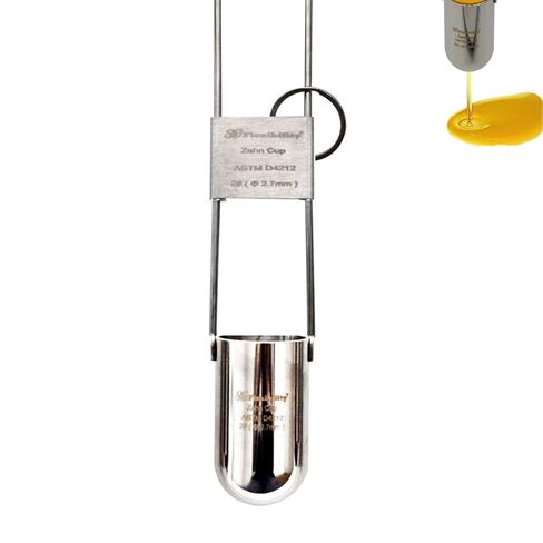Zahn Cup Viscosity Cup Dip Type Immersion Viscosity Cup #1 to #5 Dip Type 44ml Stainless Steel Viscometer Flow Cup for Paint, Ink, Dye, Honey or Approximate Liquid (NO.5) in Saudi Arabia