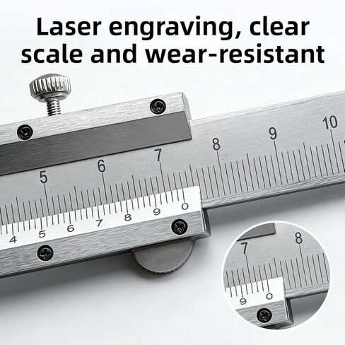 High Precision Vernier Caliper- 0-150mm Manual Micrometer, Smooth Sliding, Durable and Easy to Use, Suitable Industrial, Mechanical, Jewelry Making, No Power Required, Precision Engineering and Han... in Saudi Arabia