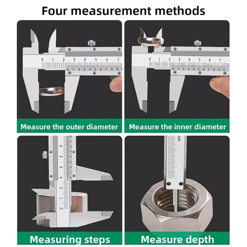 High Precision Vernier Caliper- 0-150mm Manual Micrometer, Smooth Sliding, Durable and Easy to Use, Suitable Industrial, Mechanical, Jewelry Making, No Power Required, Precision Engineering and Han... in Saudi Arabia