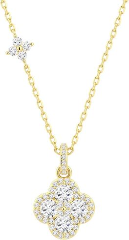 MOOSEA 2.48CT Moissanite Four Leaf Clover Necklace, 925 Sterling Silver Lab Created Moissanite Necklace, Anniversary Birthday Gifts for Women Jewelry Gifts for Wife Mom Girlfriend Daughter in Saudi Arabia