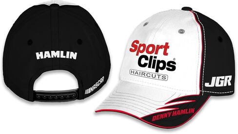 Denny Hamlin #11 NASCAR 2025 Element Snapback White Hat in Saudi Arabia