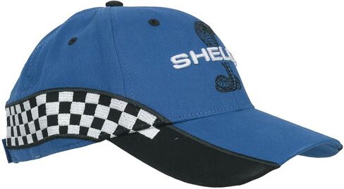 Team Shelby Checkered Royal Hat Baseball Cap | Officially Licensed Shelby® Product | Adjustable, One-Size Fits All | Fabric Strap Hook and Loop Closure | Cotton Twill | Structured and Pre-Curved in Saudi Arabia