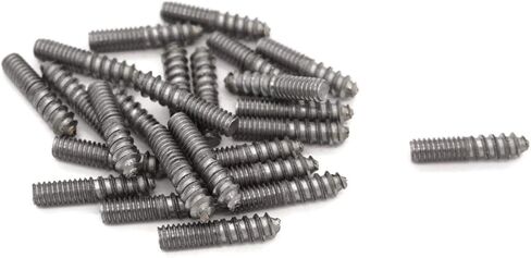 25 براغي شماعات مقاس 8-32 × 3/4 بوصة مقبض خزانة الأثاث محول برغي خشبي مسامير صغيرة متخلفة مقبض صغير يستخدم محول برغي خشبي بدلاً من براغي مرساة برغي الماكينة in Kuwait