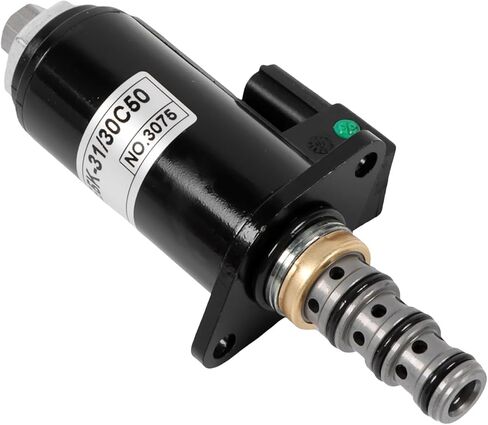 صمام الملف اللولبي، KDRDE5K-31 30C50-143-T 1 قطعة استبدال صمام الملف اللولبي للمضخة الهيدروليكية المتناسبة لحفارة كوبيلكو SK200-6 SK200-6E SK230-6E SK200-8 SK230-8 SK250-8 SK330-8 SK350-8 in Kuwait