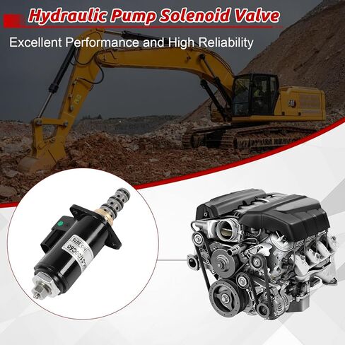 صمام الملف اللولبي، KDRDE5K-31 30C50-143-T 1 قطعة استبدال صمام الملف اللولبي للمضخة الهيدروليكية المتناسبة لحفارة كوبيلكو SK200-6 SK200-6E SK230-6E SK200-8 SK230-8 SK250-8 SK330-8 SK350-8 in Kuwait