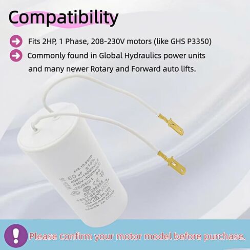 مكثف محرك 60μF 450VAC - FA7147-5 FA7175 بديل مناسب مباشرة لوحدات طاقة الرفع الأوتوماتيكية الدوارة والأمامية، حامل إضافي in Kuwait