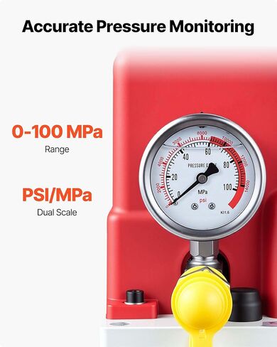 VEVOR Electric Hydraulic Pump, 750W 10,000 PSI, 120V Single Acting Electric Driven Hydraulic Pump Power Pack Unit, with Solenoid Valve, 0.53 Gallon / 2L, for Punching, Bending, Single Acting Cylinders in Saudi Arabia