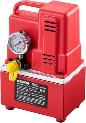 VEVOR Electric Hydraulic Pump, 750W 10,000 PSI, 120V Single Acting Electric Driven Hydraulic Pump Power Pack Unit, with Solenoid Valve, 0.53 Gallon / 2L, for Punching, Bending, Single Acting Cylinders in Saudi Arabia