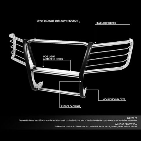 Auto Dynasty Mild Steel Front Bumper Headlight/Grille Brush Guard Compatible with 04-12 Chevy Colorado/GMC Canyon in Saudi Arabia