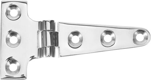 LIFKOME T-Shape Zinc-Plated Shed Door Hinge 100x54x4.8mm with Stainless Steel Cast Barn Gate Tee Hinge for Wooden Fence and Kitchen Cabinet Doors in Saudi Arabia