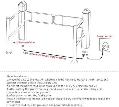 Stainless Steel 1-Way Door Alarm System for Supermarkets | Automatic Closure & Sound/Light Alert for Factory Aisles & Store Entrances in Saudi Arabia
