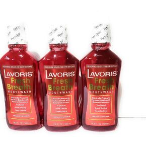 Original Cinnamon Lavoris Fresh Breath Mouthwash - 3 Pack of 16.9 oz Bottles in Kuwait