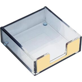 MultiBey Clear Gold Acrylic Sticky Note Pad Holder for Desk, Memo Holder Paper Dispenser, Desktop Accessories Organizer for Office School Home(Gold) in Kuwait