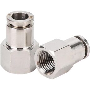 موصل هوائي 304 الفولاذ المقاوم للصدأ PCF1/8 "1/4" 3/8 "1/2" خيط داخلي هوائي موصل سريع خرطوم أنابيب الهواء (PCF6-02) in Kuwait