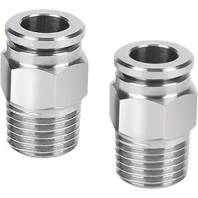PC 304 الفولاذ المقاوم للصدأ موضوع خارجي هوائي اقتران سريع 1/8 "1/4" 3/8 "1/2" موضوع خارجي موصل خرطوم القصبة الهوائية (PC8-01) in Kuwait