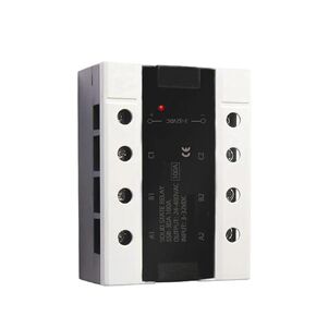 1pcs 3Phase Solid State Relay 10A 25A 40A 60A 80A 100A 120A DC Control AC Three Phase 3-32VDC(OneColor) in Saudi Arabia
