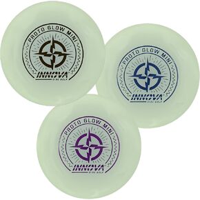 Innova Discs Proto Glow Mini 3 Pack – Glow in The Dark Mini Markers for Disc Golf for Marking Your Lie, Doubles, Mini Targets (3 Pack) in Kuwait