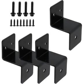 Bitray 4Pcs Z Shelf Brackets 30mm x 34mm Door Barricade Brackets for Barn,Gate and Garage in Kuwait