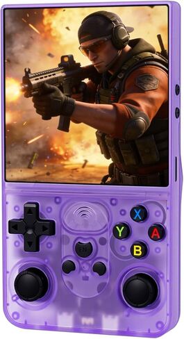 S600 Retro Handheld Game Console - 4.0 Inch IPS Display, 128GB Memory, Over 18,000 Classic Games, 3500mAh Battery, Perfect for Retro Gaming Addicts and Portable Fun, Black in Saudi Arabia