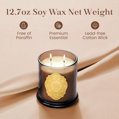 M&SENSE Sage Eucalyptus Candles for Home Scented, 2 Wick 12.7oz Soy Wax Candles Non Toxic,70 Hours Long Burning,Christmas Candles Gift for Stress Relief, Meditation, Yoga in Saudi Arabia