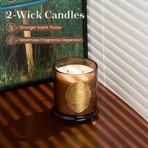 M&SENSE Sage Eucalyptus Candles for Home Scented, 2 Wick 12.7oz Soy Wax Candles Non Toxic,70 Hours Long Burning,Christmas Candles Gift for Stress Relief, Meditation, Yoga in Saudi Arabia