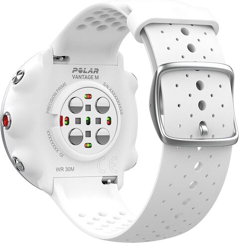 POLAR Vantage M –Advanced Running & Multisport Watch with GPS and Wrist-Based Heart Rate (Lightweight Design & Latest Technology), White, M-L in Saudi Arabia