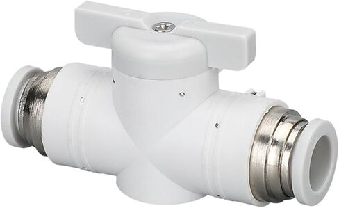 Pneumatic Connector BUC-08 Hand Valve HVFF-10 Manual Switch 4/6/12/14/16 Turn Quick Straight 2Pcs(WhiteBUC-08) in Saudi Arabia