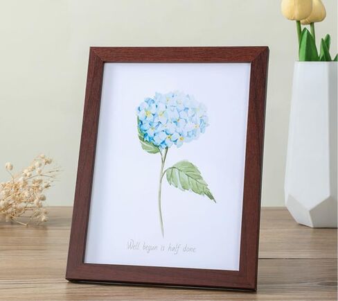A4 Picture Frame for Wall|Photo Frame for Wall Photo Display, Gallery Wall or Photo Wall Arrangements | Standard A4 Frame Available in Black, White, Wood Colors (Natural wood, 8x12) in Saudi Arabia