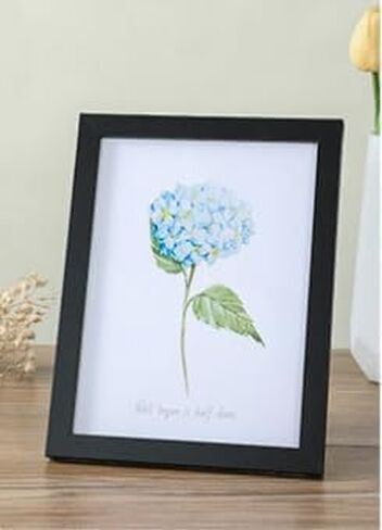 A4 Picture Frame for Wall|Photo Frame for Wall Photo Display, Gallery Wall or Photo Wall Arrangements | Standard A4 Frame Available in Black, White, Wood Colors (Natural wood, 8x12) in Saudi Arabia