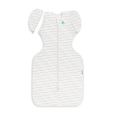 كيس نوم مهدئ ذاتيًا من Love to Dream Swaddle UP بوزن 13-19 رطلاً، أجنحة بسحاب حاصلة على براءة اختراع، تساعد الطفل بلطف على الانتقال بأمان من التقميط إلى الذراعين قبل التدحرج، 1.0TOG رمادي، متوسط in Kuwait
