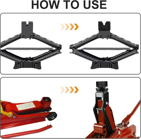 8 Pcs Jack Stand Pads Adapter Universal Slotted Frame Rail Pinch Welds Protector Rubber Jack Pad for Stand Accessories (2 Types) in Saudi Arabia