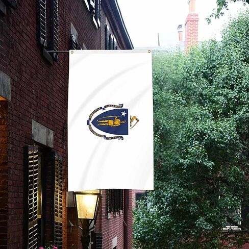 Flag of Massachusetts State Banner 3x5FT Indoor Walls, Outdoor Gardens, Decks, Car, Flags Decorations in Saudi Arabia