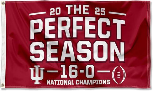 IU Hoosiers 2025 National Champions Perfect Season 3x5 College Flag in Saudi Arabia
