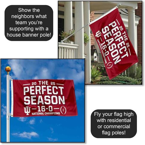 IU Hoosiers 2025 National Champions Perfect Season 3x5 College Flag in Saudi Arabia