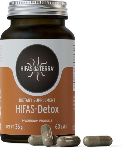 HIFAS DA TERRA HIFAS Detox - Maitake Mushroom Capsules with Polyporus, Organic Mushroom Extract Complex, Daily Brain Supplement for Women & Men, Herbal Immune Support - 60 Vegan Capsules in Saudi Arabia