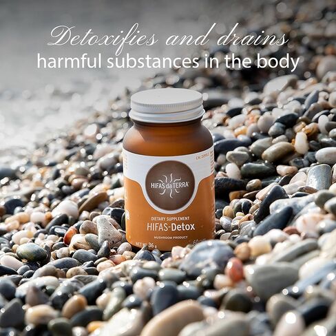 HIFAS DA TERRA HIFAS Detox - Maitake Mushroom Capsules with Polyporus, Organic Mushroom Extract Complex, Daily Brain Supplement for Women & Men, Herbal Immune Support - 60 Vegan Capsules in Saudi Arabia